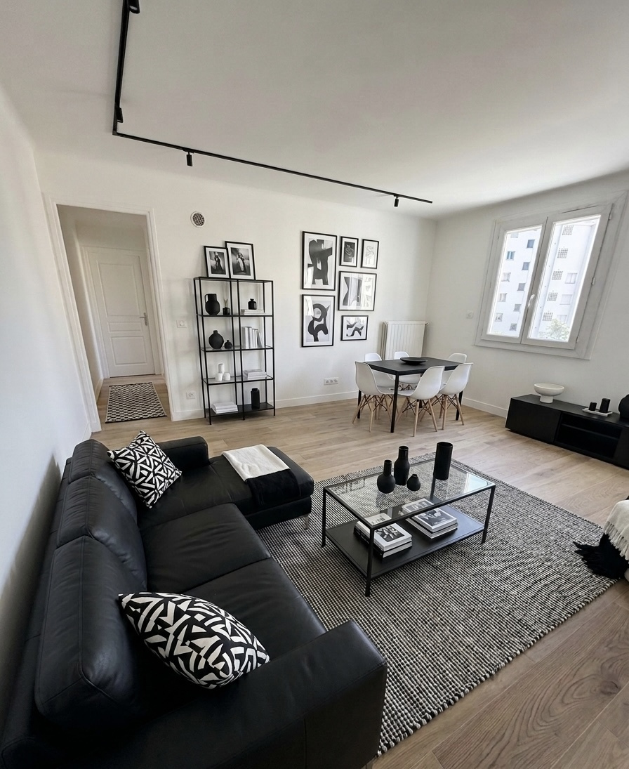 3 pièces de 54 m2 avec stationnement   Idéal résidence prin